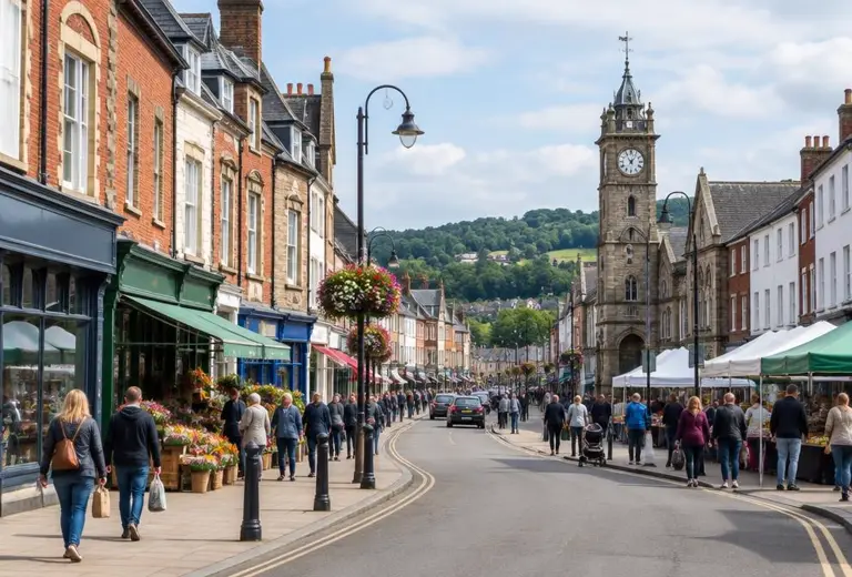 Electricians in Newton Abbot, Devon: local street scene